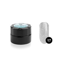 Гель-паста для дизайна ногтей "TNL" тон: 17, серебряный