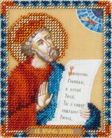 Вышивка бисером "Икона Святого Пророка Царя Давида" (85х110 мм)