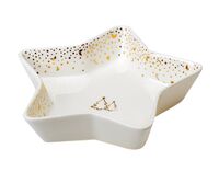 Блюдо фарфоровое "Новогоднее" (180 мм)