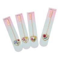 Закладка для книг "Сердце с цветами"