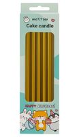 Набор свечей для торта "Straight gold" (14 шт.)