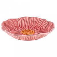 Тарелка глубокая керамическая "Космея" (500 мл; розовый)