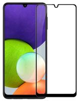 Защитное стекло CASE Full Glue для Samsung Galaxy A22 (4G) (глянец; чёрное)