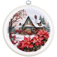 Набор для вышивания "Домик в лесу" (170х170 мм)