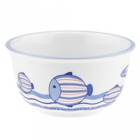 Салатник фарфоровый "Синий полосатик" (500 мл)