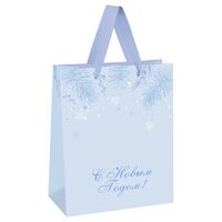 Пакет бумажный подарочный "NewYear Time" (32х26х12 см)