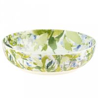 Тарелка глубокая фарфоровая "Палитра весны" (1,15 л; белый)