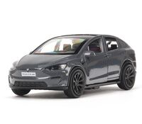 Машинка инерционная "Tesla Model X Plaid" (серебристый)