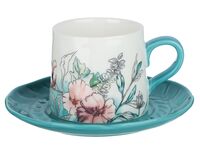 Чашка с блюдцем "Аквамарин" (180 мл)