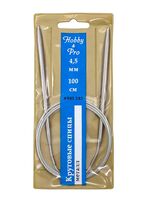 Спицы круговые для вязания (металл; 4,5 мм; 100 см)