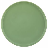 Тарелка мелкая фарфоровая "Эстетик" (255 мм; зеленый)