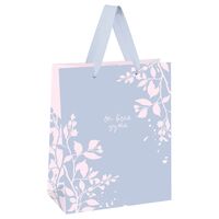 Пакет бумажный подарочный "Pink twigs" (14х11х6,5 см)