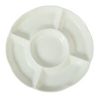 Менажница фарфоровая "Маршмеллоу" (200х200х20 мм)