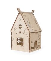 Сборная деревянная модель "Домик для конфет, чайных пакетиков"