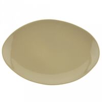 Блюдо фарфоровое "Стоун" (320х216х25 мм; оливковый)