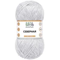 Пряжа "Северная №06" (100 г; 210 м; светло-серый)