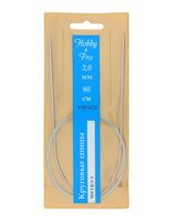 Спицы круговые для вязания (металл; 2 мм; 80 см)