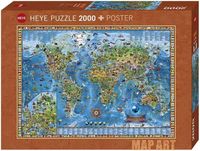 Пазл "Географическая карта Земли" (2000 элементов)