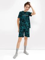Пижама детская "Победителей не будят" (зелёный)