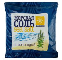 Соль для ванн "Морская природная с лавандой" (1 кг)