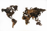 Пазл деревянный "Карта мира" (76 элементов)