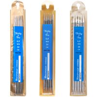 Набор носочных спиц для вязания (металл; 20 см; 15 шт.)