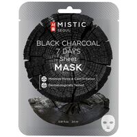 Тканевая маска для лица "Black Charcoal 7 Days Sheet Mask" (24 мл)