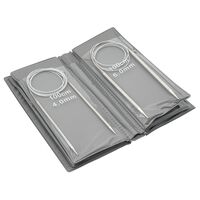 Набор круговых спиц для вязания (металл; 100 см; 8 размеров)