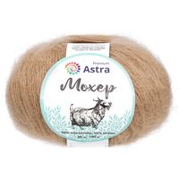 Пряжа "Мохер №18" (25 г; 190 м; карамель)