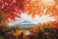 Вышивка крестом "Япония. Гора Фудзияма" (400х265 мм)