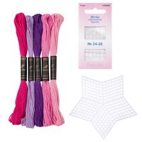 Набор для вышивания на пластиковой канве "Звезда №2" (90х90 мм)