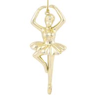 Ёлочное украшение "Балерина золотая"