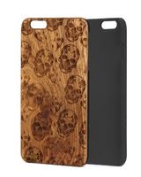 Чехол Case Wood для iPhone SE 2020/2022 (зебрано/черепа)