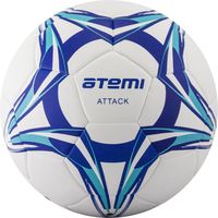 Мяч футбольный Atemi "Attack" №5 (бело-сине-голубой)