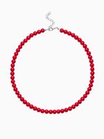 Бусы "Нить. Шар №8" (красный)