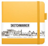 Скетчбук "Sketchmarker" (120х120 мм; оранжевый)
