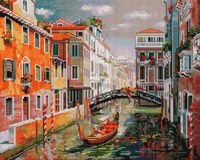 Алмазная вышивка-мозаика "Венеция. Канал Сан Джованни Латерано" (400х500 мм)