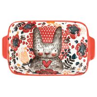 Блюдо для запекания фарфоровое "Kawaii Forest. Bunny" (220х130х50 мм)