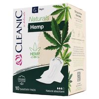Гигиенические прокладки "Naturals Hemp Night. Ночные" (10 шт.)
