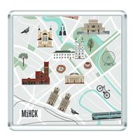 Магнит на холодильник "Мінск №1"