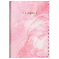 Обложка на паспорт "Passport" (пудрово-розовый)