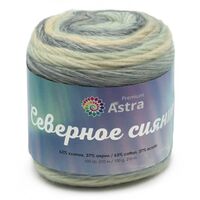 Пряжа "Северное сияние №01" (100 г; 210 м; секционный)