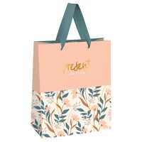 Пакет бумажный подарочный "Beautiful twigs" (14х11х6,5 см)