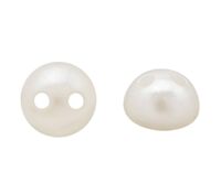 Бусины пластиковые "Жемчуг" (6 мм; натуральный)