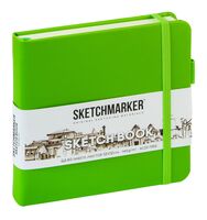 Скетчбук "Sketchmarker" (120х120 мм; зеленый луг)