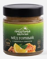 Мёд натуральный горный "Разнотравье с имбирем и лимоном" (240 г)