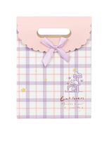 Пакет бумажный подарочный "Pattern plaid" (16,5х12,5х6 см; purple)