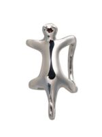 Серьга "Каффа. Котик" (серебро)