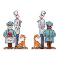 Набор для вышивания на пластиковой канве "Повара" (130х200 мм)