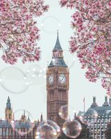 Картина по номерам "Весна и Лондон" (400х500 мм)